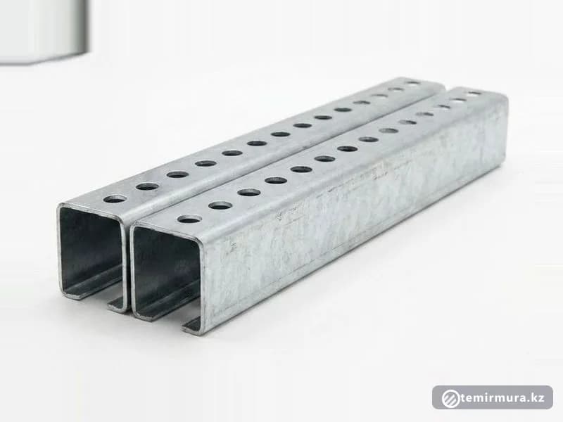 Швеллер перфорированный Ст3 160х80 мм, склад TEMIR MURA