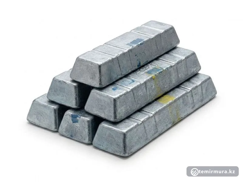 Цинковая чушка Ц0 27 мм — Ду27, склад TEMIR MURA