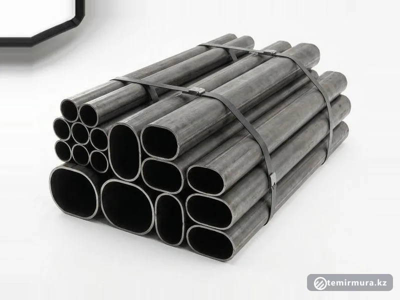 Овальная труба 09Г2С 25х100х1,5 мм — ⌀25×100 мм, склад TEMIR MURA