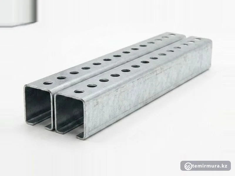 Швеллер перфорированный 25Г2С 100х40 мм, склад TEMIR MURA